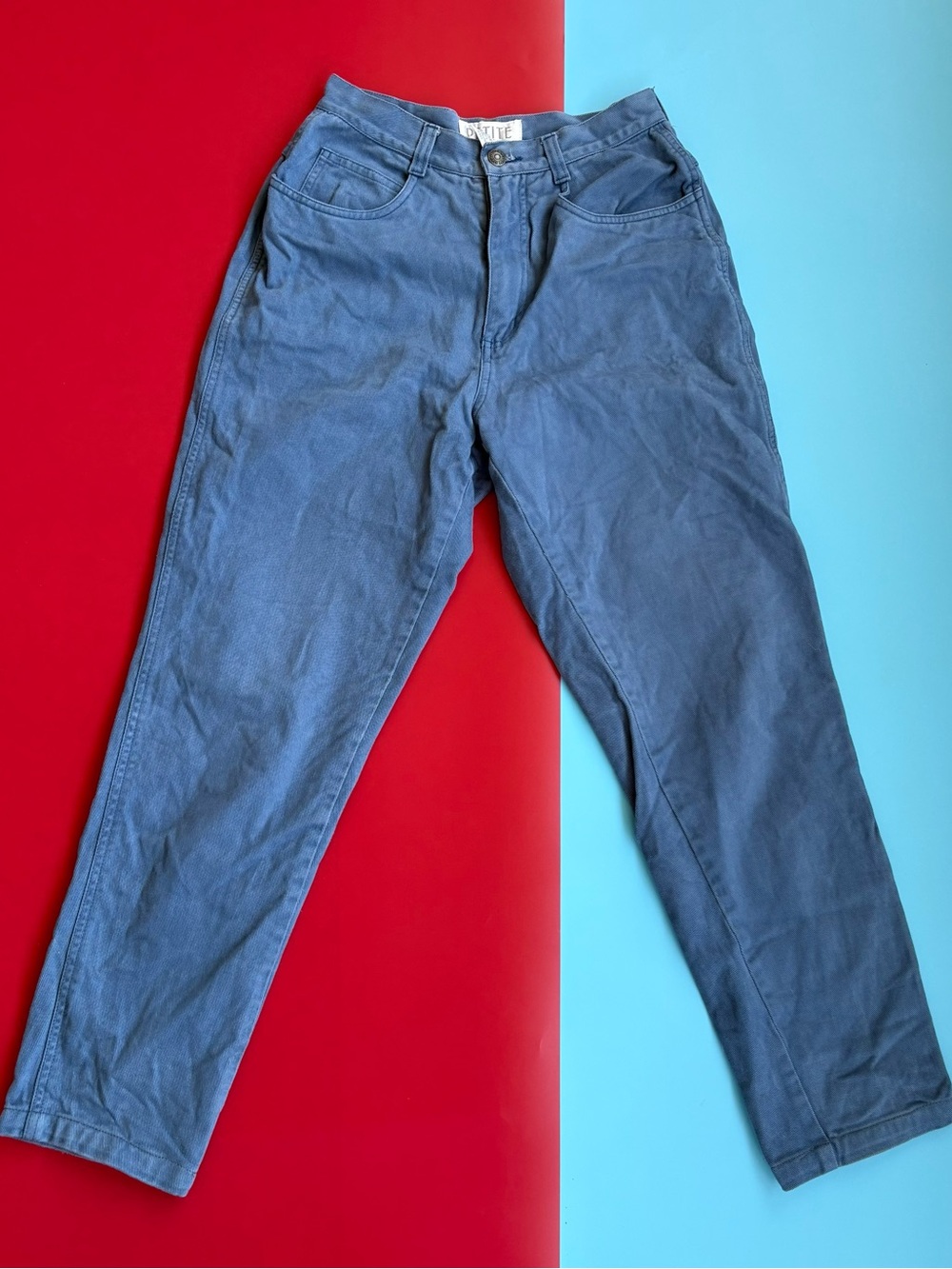 Vintage Petite Sophisticate Jeans Size 6 High Rise Mom Jeans 100% Cotton Blue